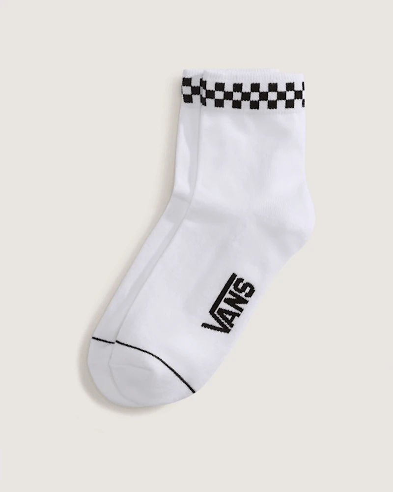 Peek-A-Check Half Crew Socks
