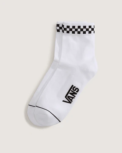 Peek-A-Check Half Crew Socks