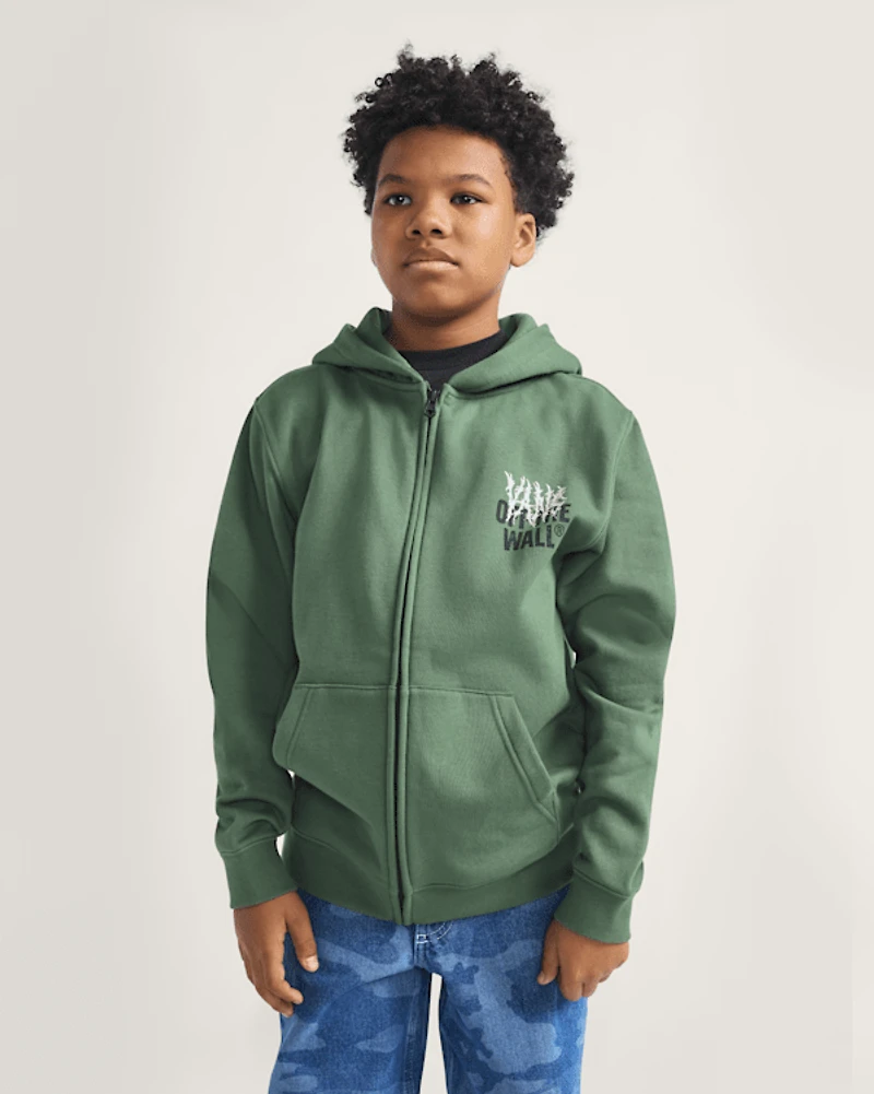Kids Metal Wall Zip Hoodie