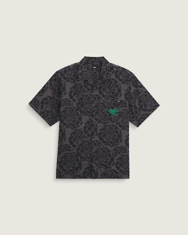 Dia de los Muertos Colibri Floral Shirt