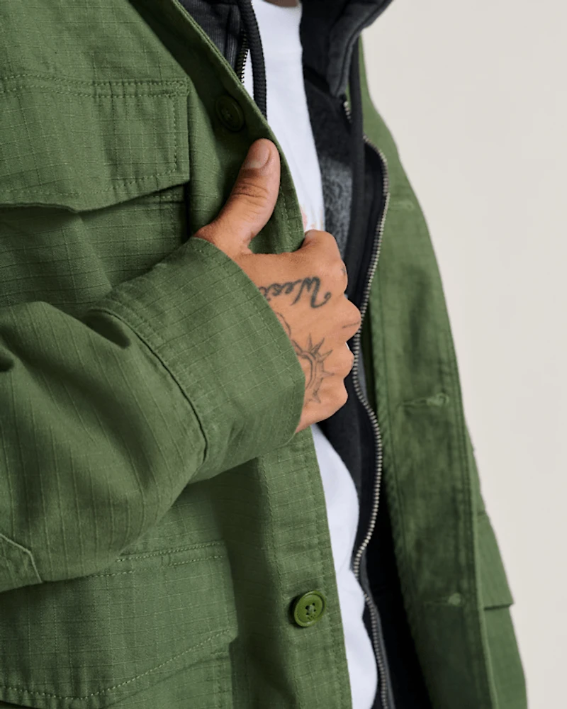 Skate Military Overshirt by Atiba Jefferson