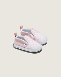 Infant Slip-On V Crib Checkerboard Shoe