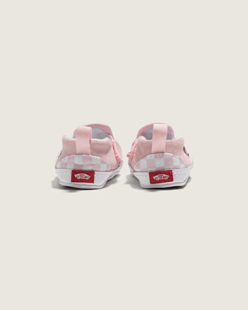 Infant Slip-On V Crib Checkerboard Shoe