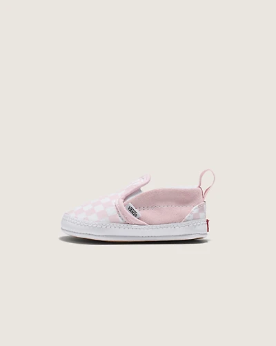 Infant Slip-On V Crib Checkerboard Shoe