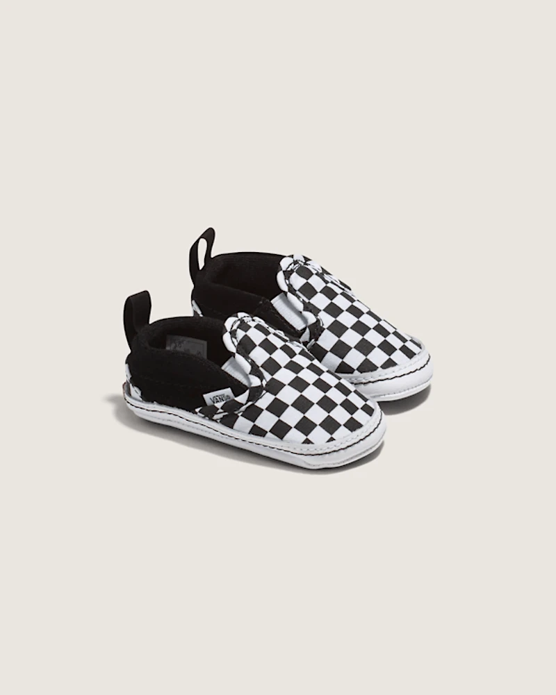 Infant Slip-On V Crib Checkerboard Shoe