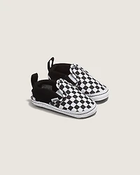 Infant Slip-On V Crib Checkerboard Shoe