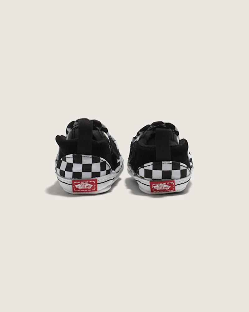 Infant Slip-On V Checkerboard Crib Shoe