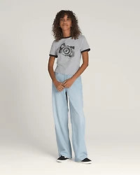 Sirelle 5 Pocket Denim Puddle Pants