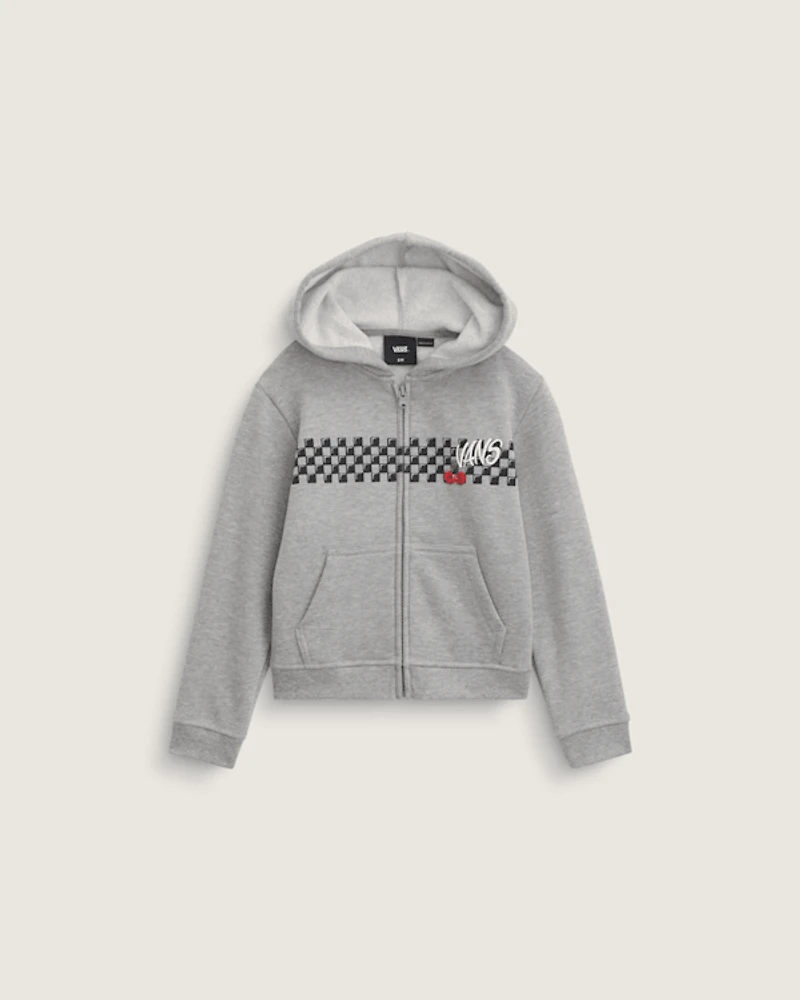 Little Kids Checker Cherries Pullover Hoodie