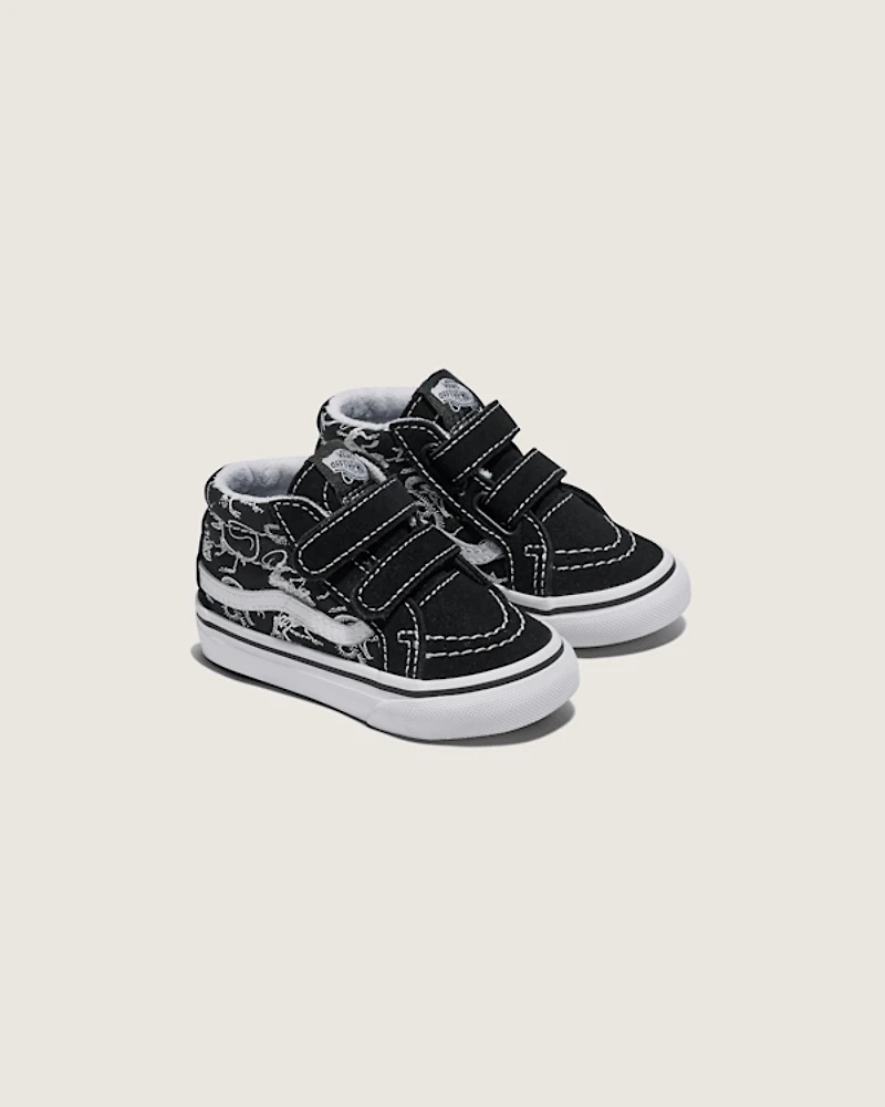 Toddler Sk8-Mid Reissue V Skeletons Shoe