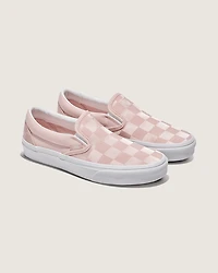 Classic Slip-On Checkerboard Satin Shoe