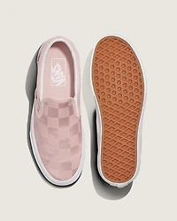 Classic Slip-On Checkerboard Satin Shoe