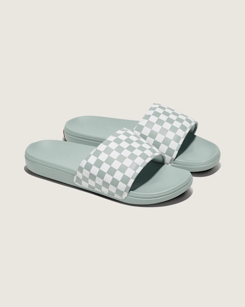 La Costa Checkerboard Slide-On Sandal