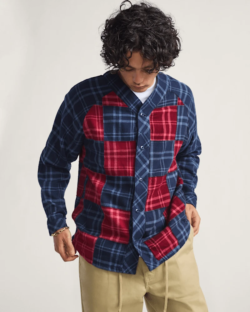 OTW Blocked Flannel Shirt