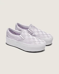 Classic Slip-On Stackform Checkerboard Shoe