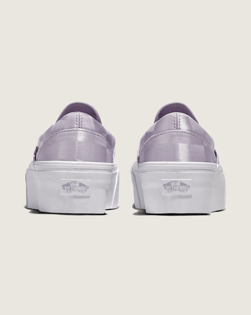 Classic Slip-On Stackform Checkerboard Shoe