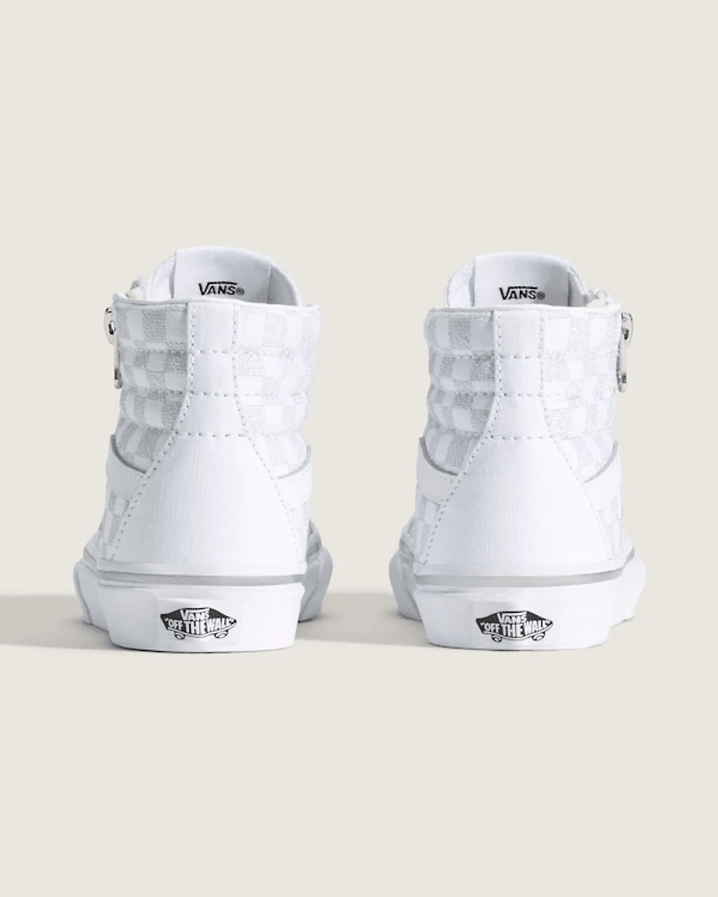 Little Kids SK8-Hi Side Zip Checkerboard Shoe