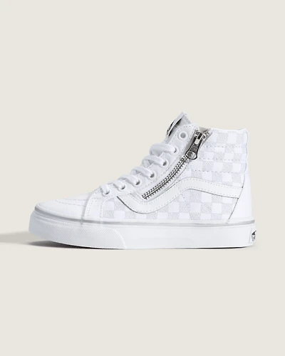 Little Kids SK8-Hi Side Zip Checkerboard Shoe