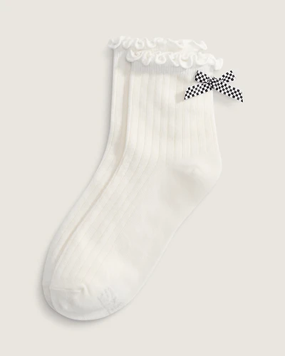 Bow Back Crew Socks