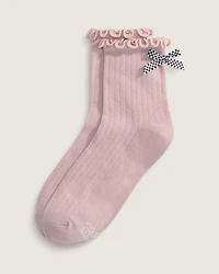 Bow Back Crew Socks