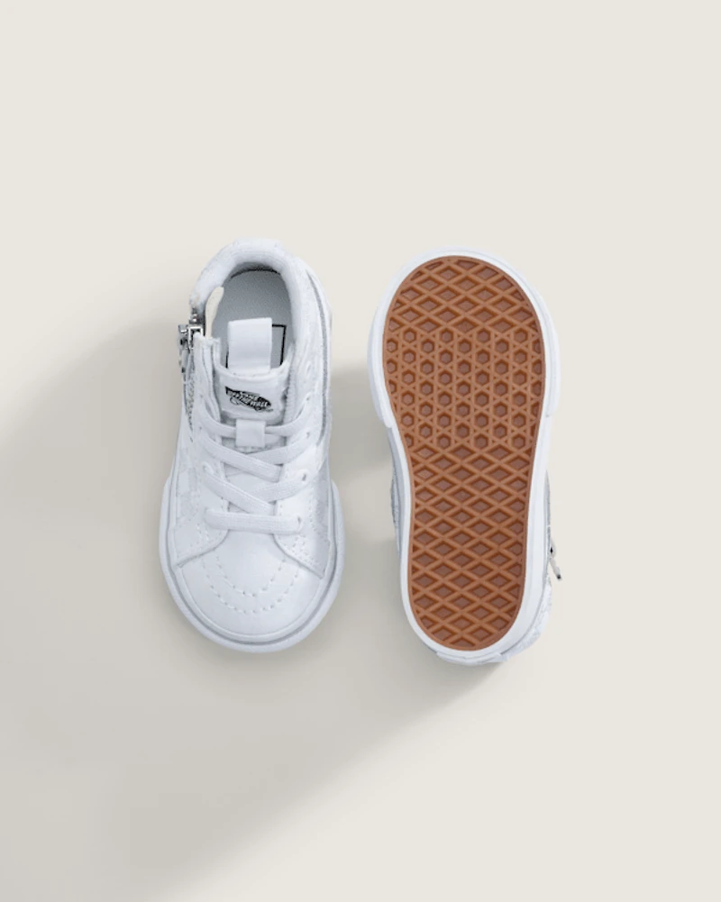 Toddler SK8-Hi Side Zip Checkerboard Shoe