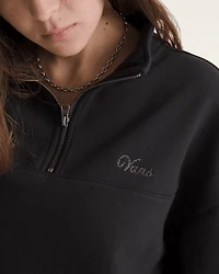 Script Logo Mock Neck Sweatshirt