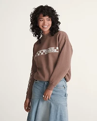 Waffle Shop Checkerboard Vans Style Crew Sweatshirt