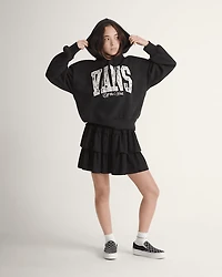 Laced Up Retro Pullover Hoodie