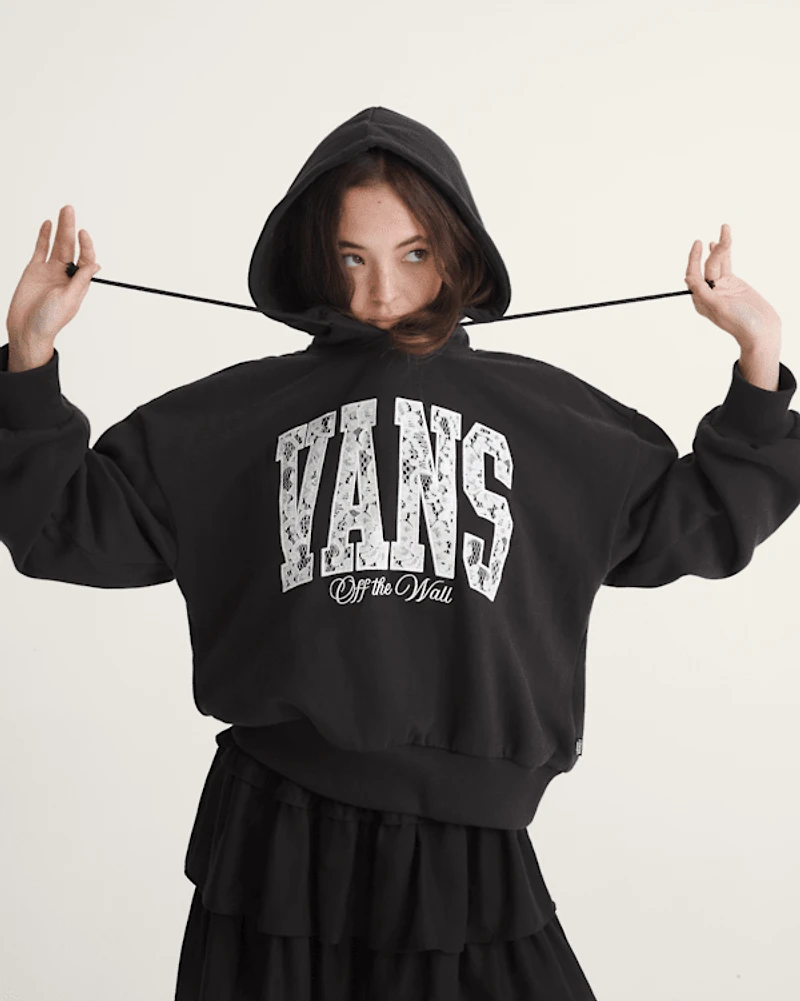 Laced Up Retro Pullover Hoodie