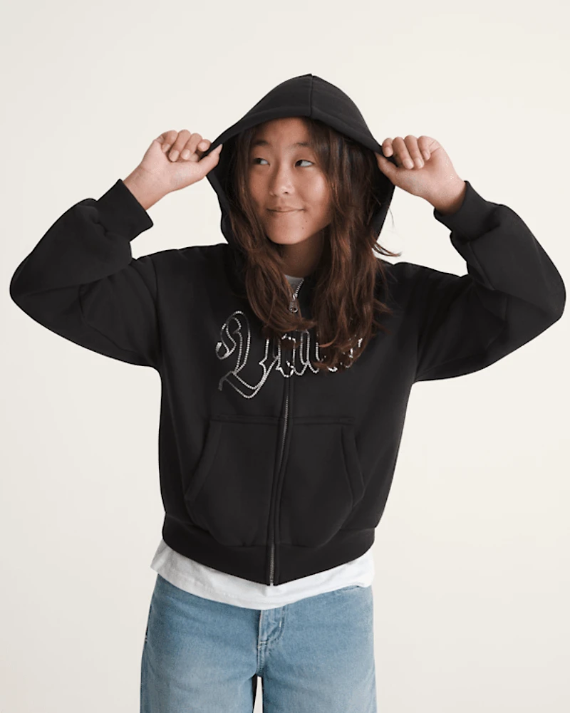 Big Kids Shining Zip Hoodie