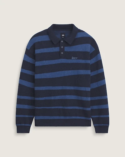 Davis Stripe Polo Sweater