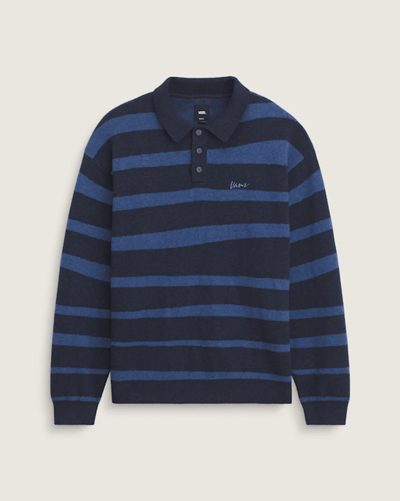 Davis Stripe Polo Sweater
