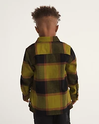 Little Kids Larkspur Plaid Flannel Shirt