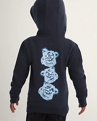 Little Kids Dizzy Bear Zip Hoodie