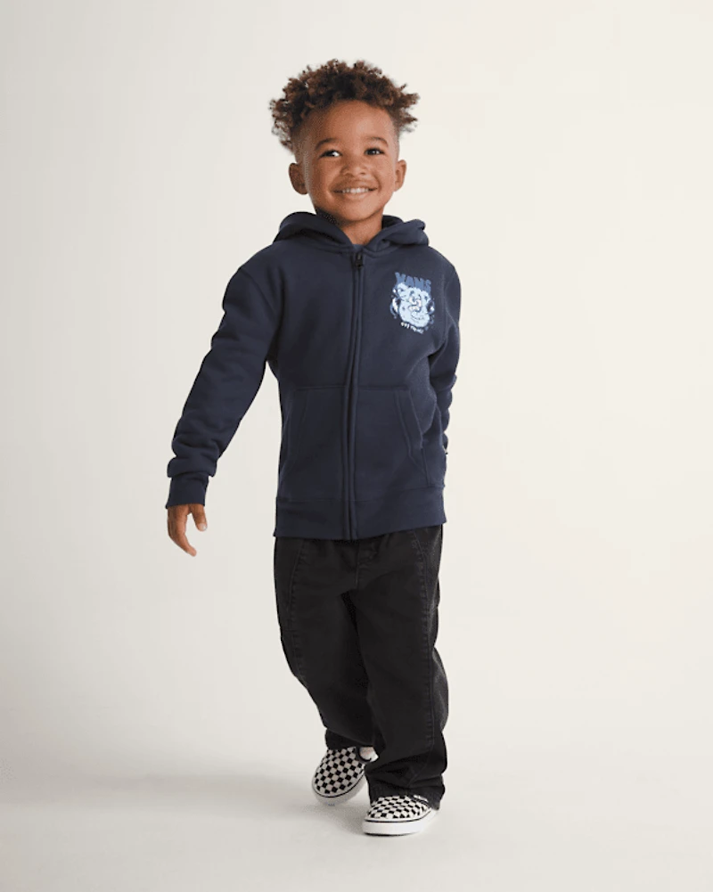 Little Kids Dizzy Bear Zip Hoodie