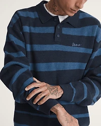 Davis Stripe Polo Sweater