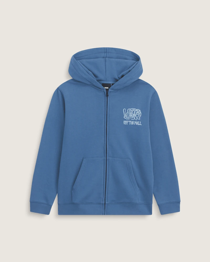 Kids Rippled Zip Hoodie