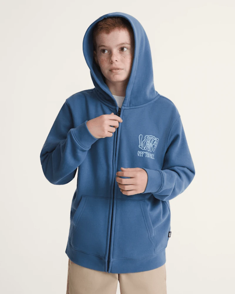 Kids Rippled Zip Hoodie