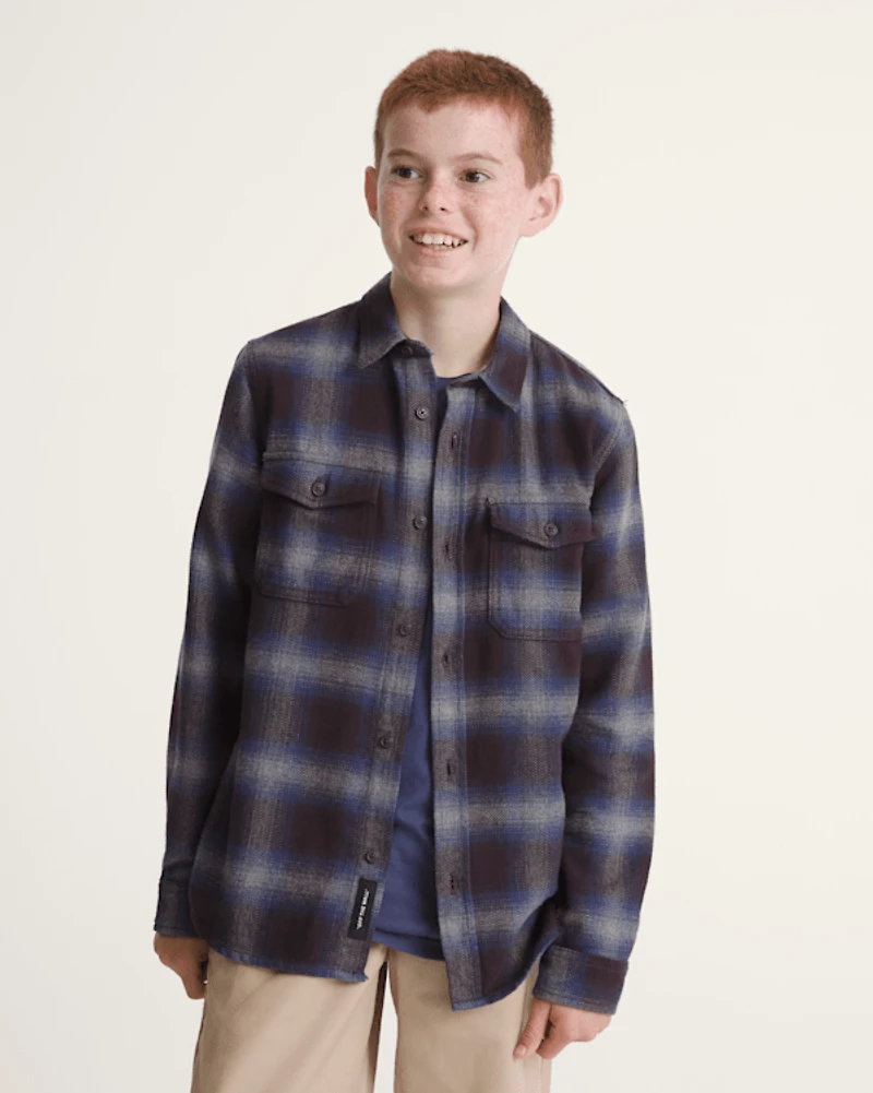 Kids Bixby Plaid Flannel Shirt