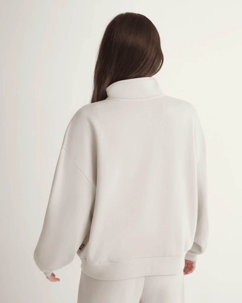 Script Logo Mock Neck Sweatshirt