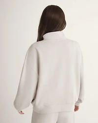 Script Logo Mock Neck Sweatshirt