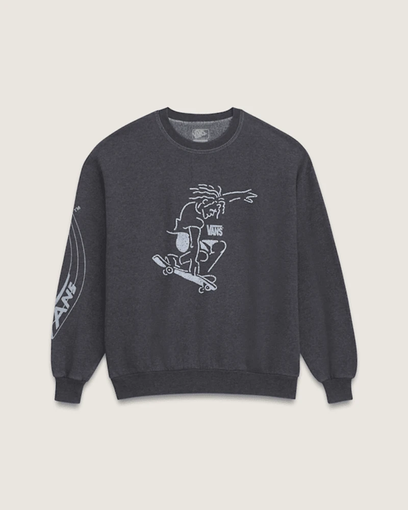 Waffle Shop Skate Crest Crewneck Sweatshirt