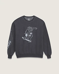 Waffle Shop Skate Crest Crewneck Sweatshirt
