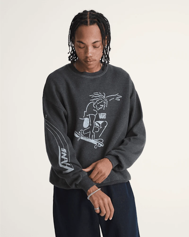 Waffle Shop Skate Crest Crewneck Sweatshirt