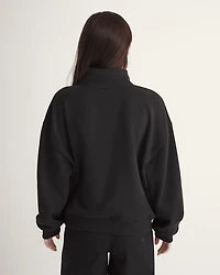 Script Logo Mock Neck Sweatshirt