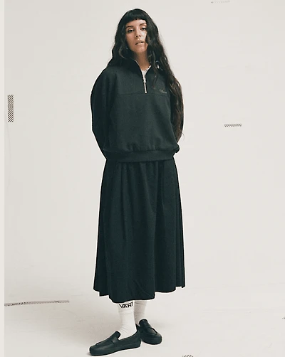 Script Logo Mock Neck Sweatshirt