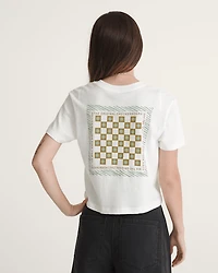 Sunny Checkerboard Crop T-Shirt