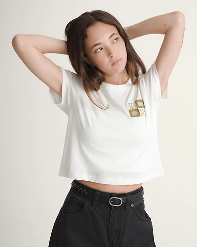 Sunny Checkerboard Crop T-Shirt
