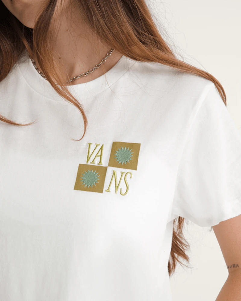 Sunny Checkerboard Crop T-Shirt