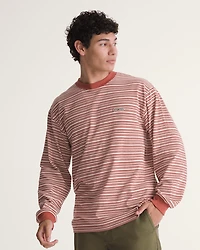 Wesley Stripe Long Sleeve Knit Shirt